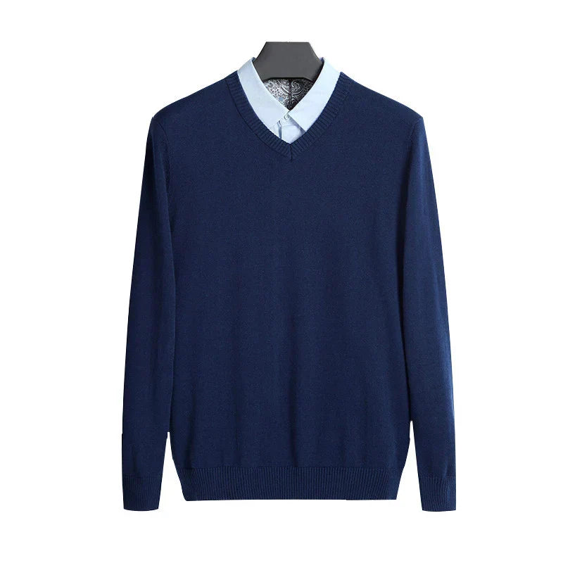 Lorenzo | Cotton V-Neck Sweater