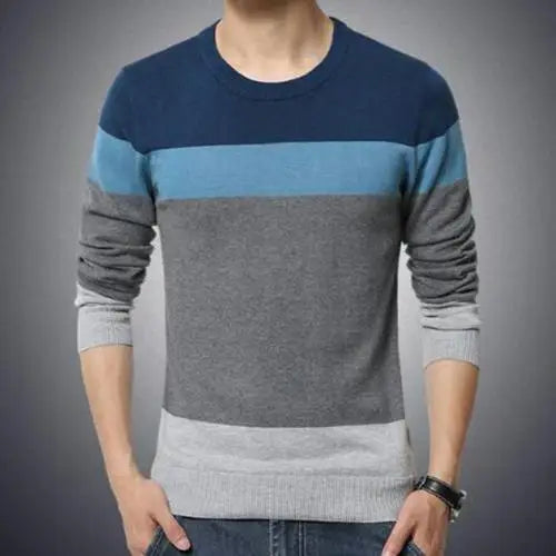 Aaron | Color-Block Crew Neck Sweatshirt