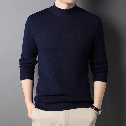 Harlan | Premium Slim-Fit Mock Neck Sweater