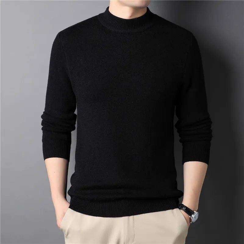 Harlan | Premium Slim-Fit Mock Neck Sweater
