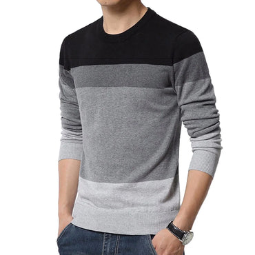 Aaron | Color-Block Crew Neck Sweatshirt
