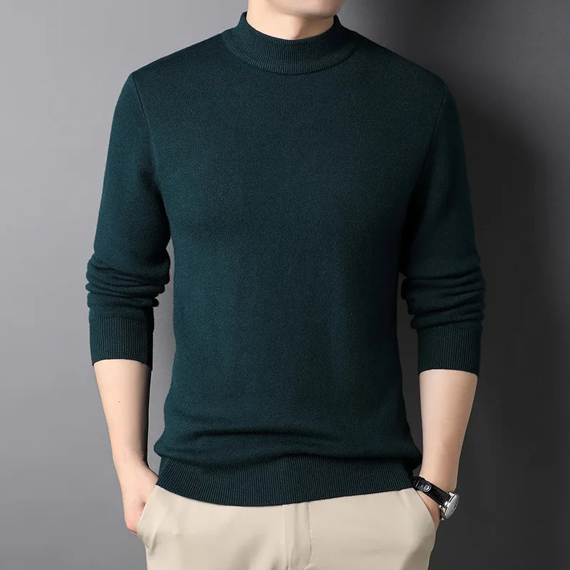 Harlan | Premium Slim-Fit Mock Neck Sweater