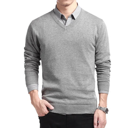 Lorenzo | Cotton V-Neck Sweater