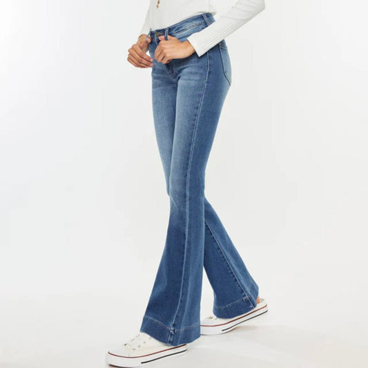 Ophelia | High-Rise Flared Denim Jeans