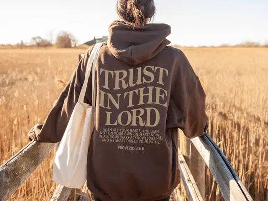 Hoodie for Women "Trust in the Lord" – Divine Comfort