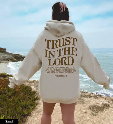 Hoodie for Women "Trust in the Lord" – Divine Comfort