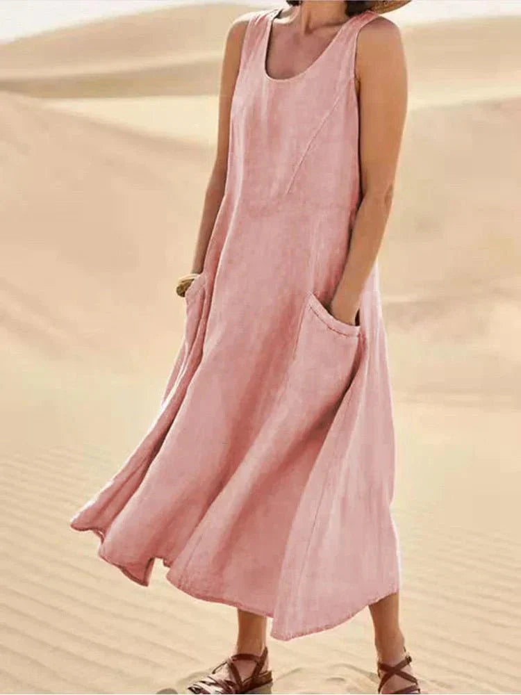 Mara | Casual Maxi Dress with Pockets - Motheero