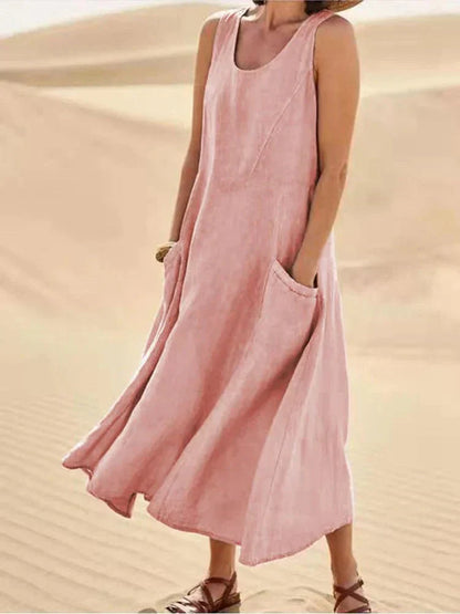 Mara | Casual Maxi Dress with Pockets - Motheero