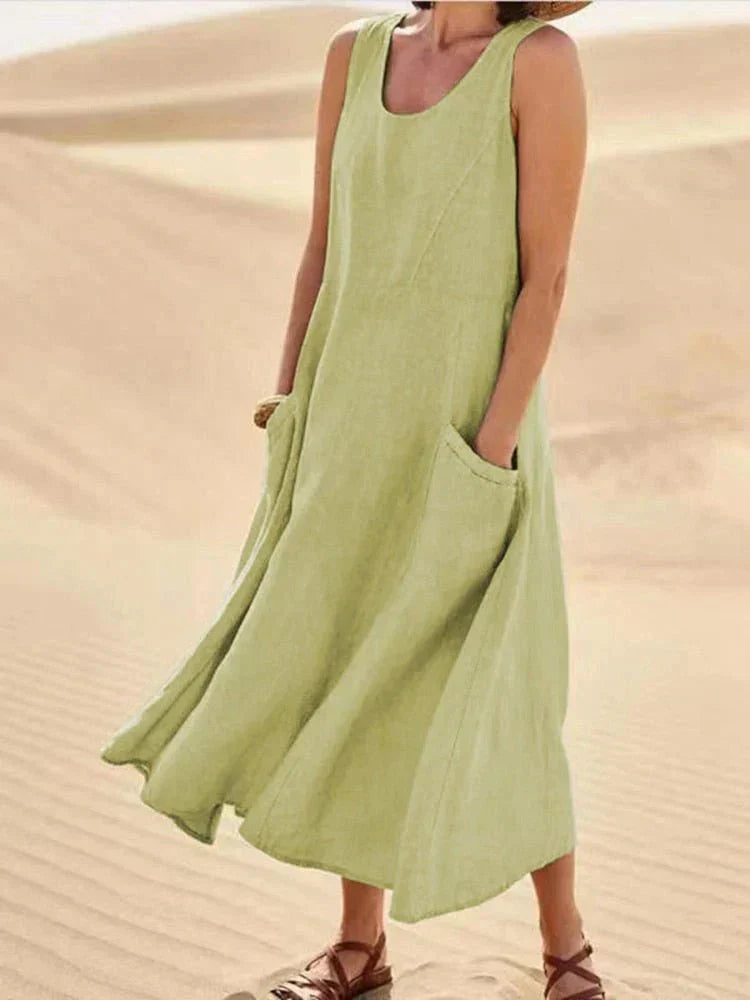 Mara | Casual Maxi Dress with Pockets - Motheero