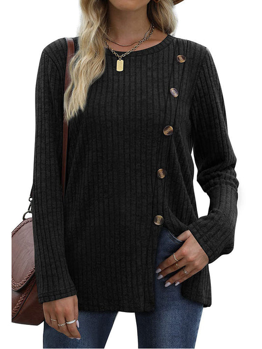 Adina | Stylish Side-Button Sweater