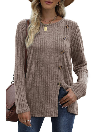 Adina | Stylish Side-Button Sweater