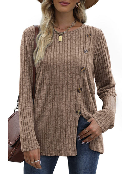 Adina | Stylish Side-Button Sweater
