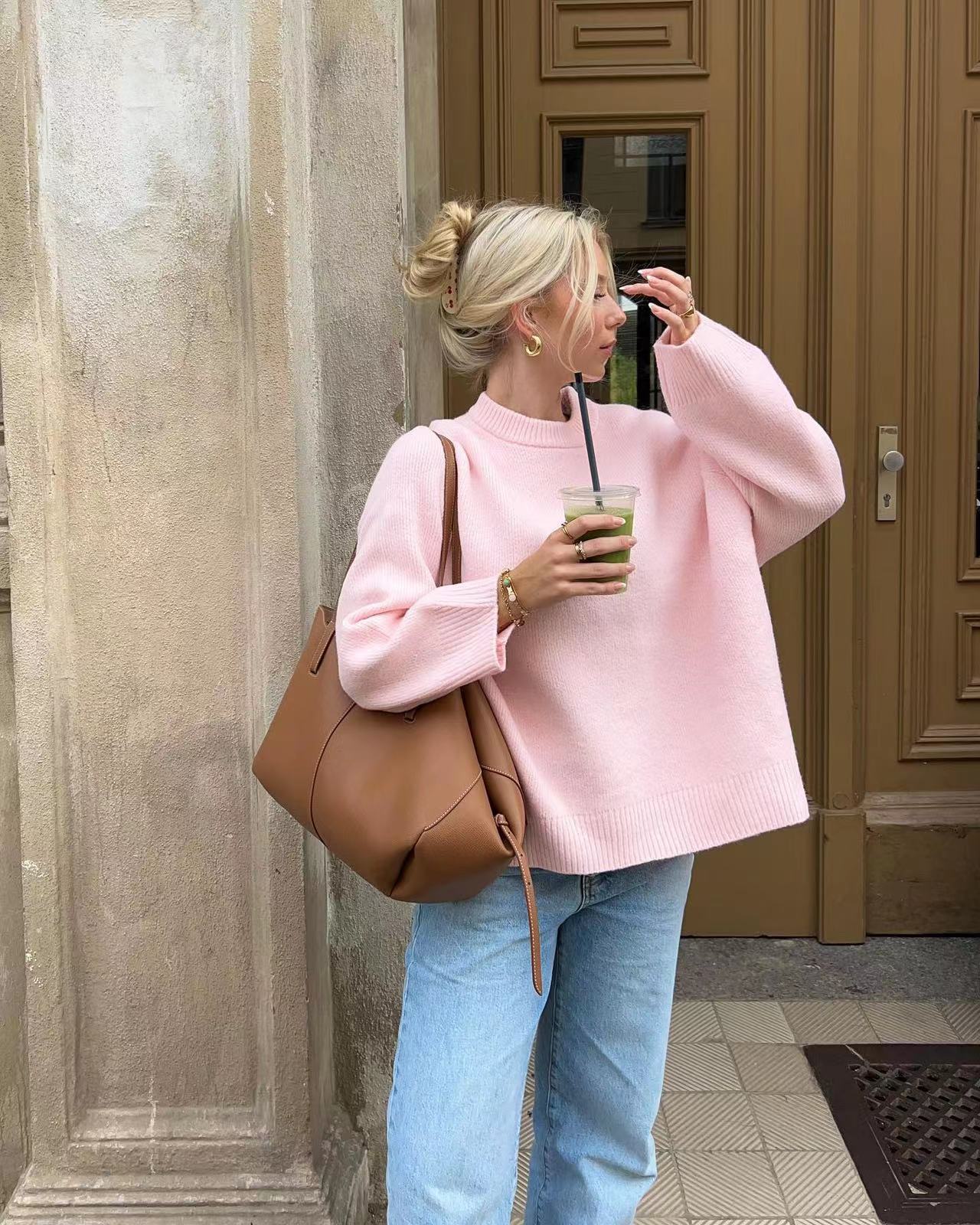 Celeste | Oversized Pullover Sweater - Motheero