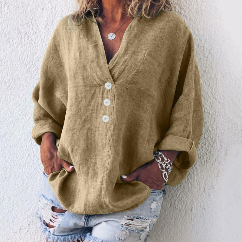 Mara | Casual Long Sleeve Shirt - Motheero