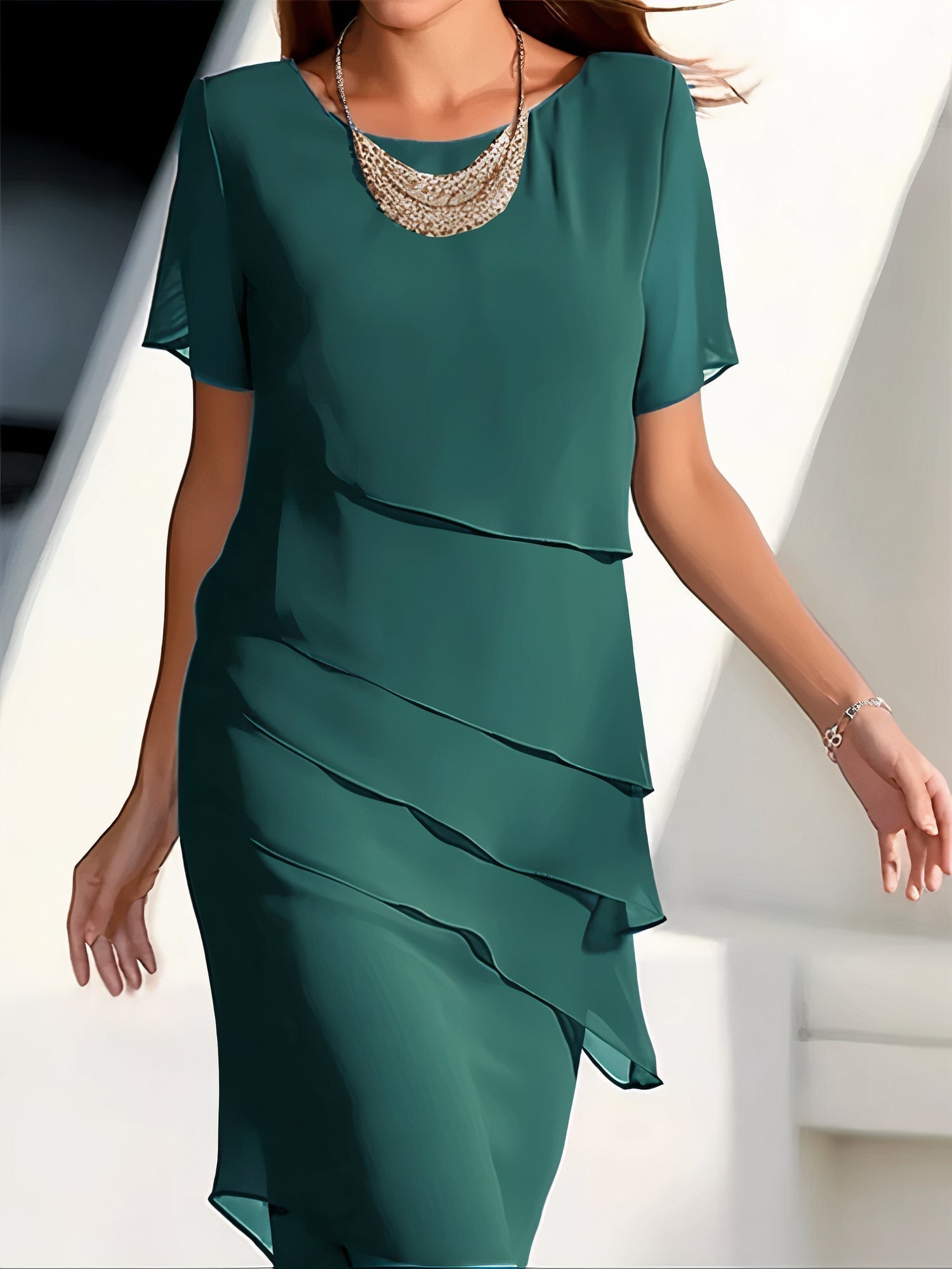 Elodie | Layered Elegant Dress - Motheero