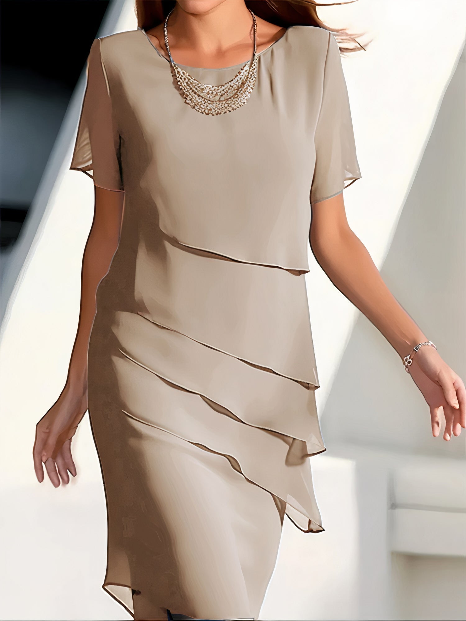 Elodie | Layered Elegant Dress - Motheero