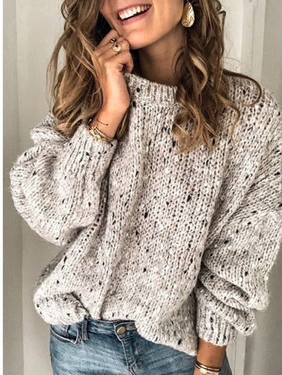 Huda | Breathable Knit Long Sleeve Sweater