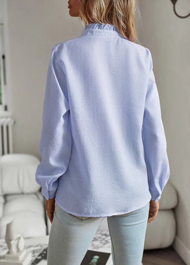 Lina | Elegant Long Sleeve Blouse - Motheero