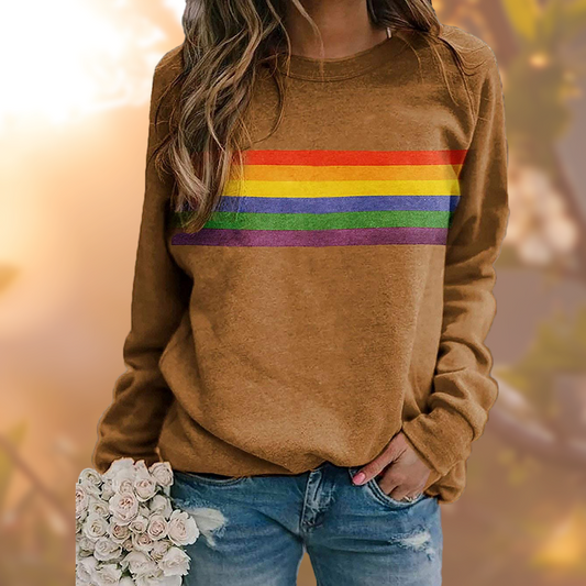 Klarien | Stylish Women Rainbow Sweatshirt