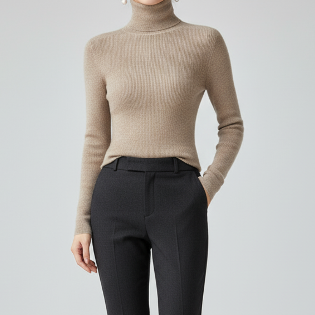 Vivienne | Women Casual Turtleneck Pullover Sweater