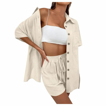 Mara | Loose Top and  Casual Shorts Set - Motheero