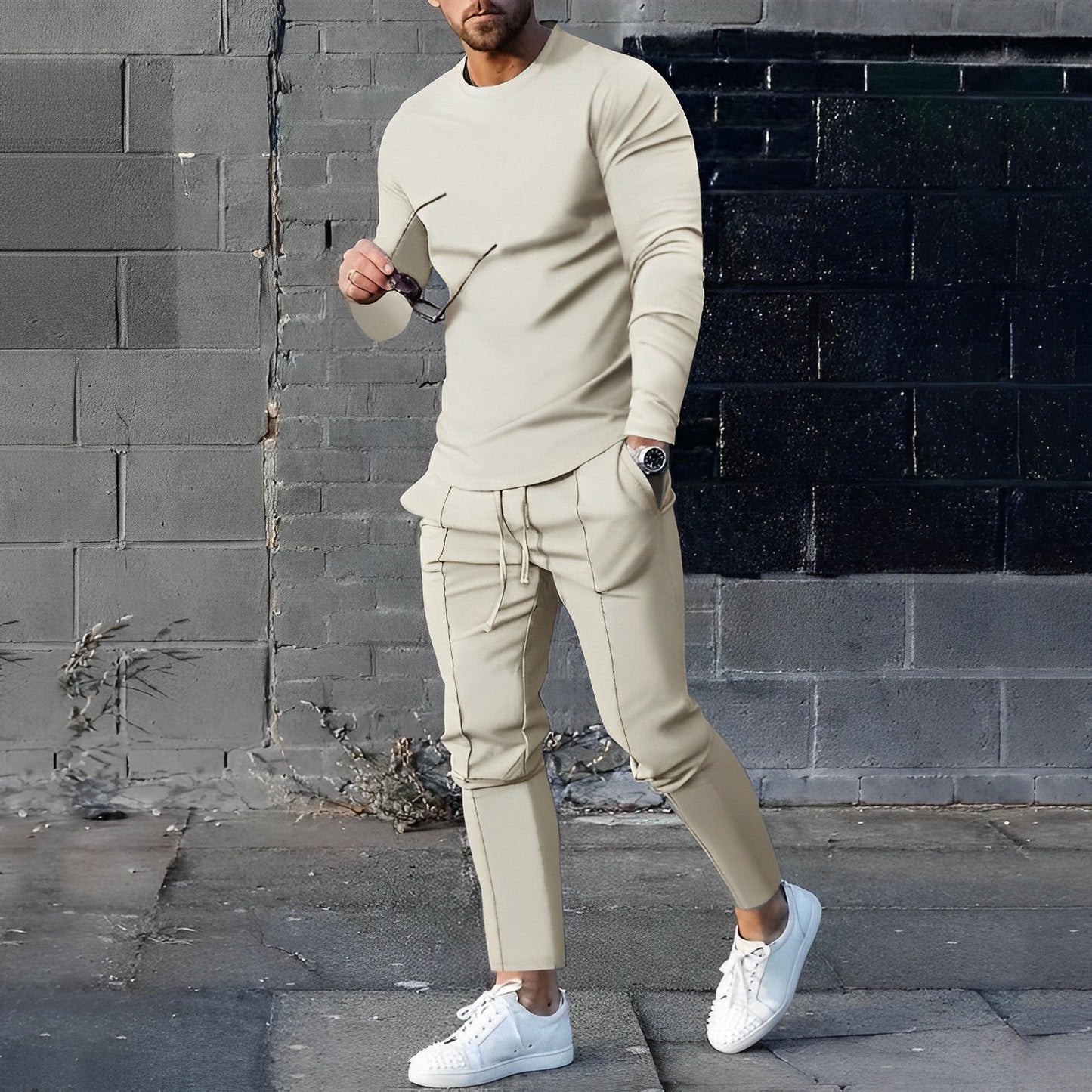 Luca | Elegant Sweatshirt & Jogger Pants Outfit Set