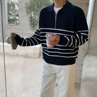 Thorne | Modern Striped Knit Sweater