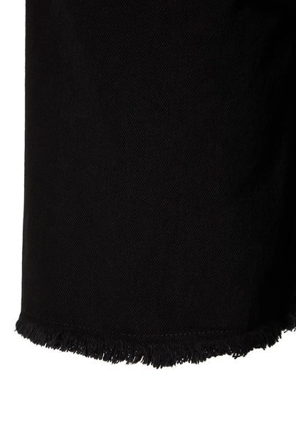Zarina | Plus Sized High-Waisted Denim Shorts - Motheero