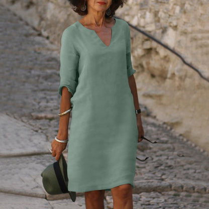 Lina | Mid-Length Summer Dress - Motheero