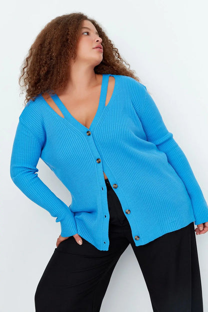 Ivy | Casual Plus Size Cardigan - Motheero