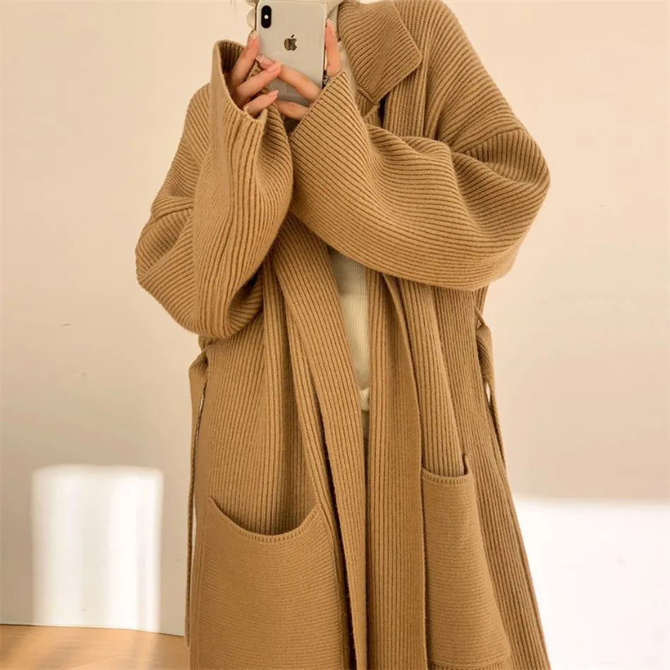 Serena | Elegant Oversized Cardigan for Women - Motheero