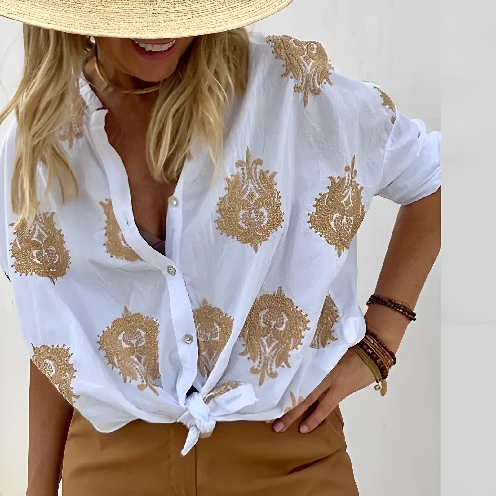 Lina | Simple Chic Blouse - Motheero