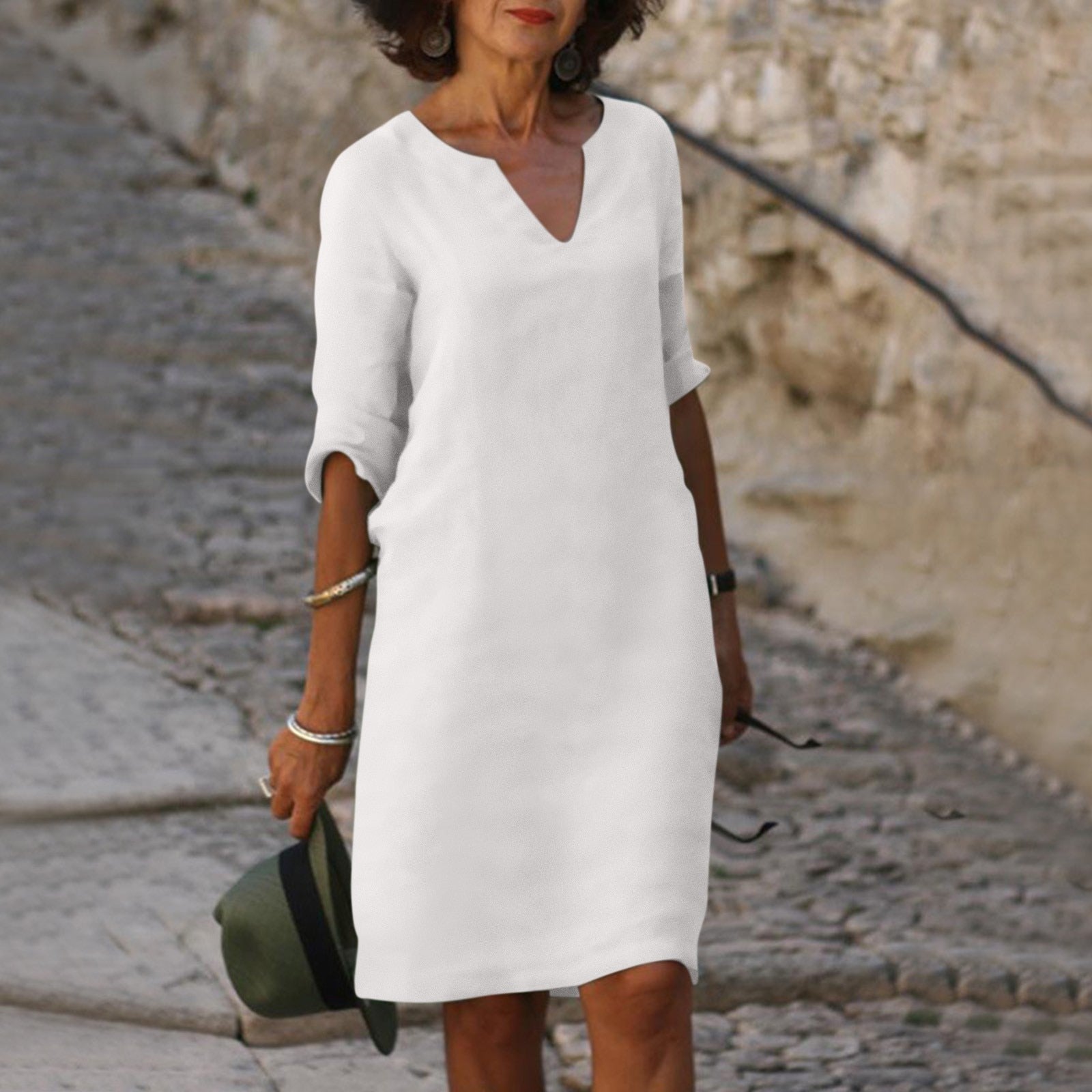Lina | Mid-Length Summer Dress - Motheero