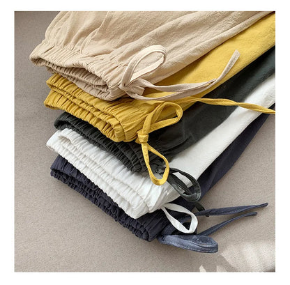 Maris | Relaxed Linen with Tie Waist Shorts