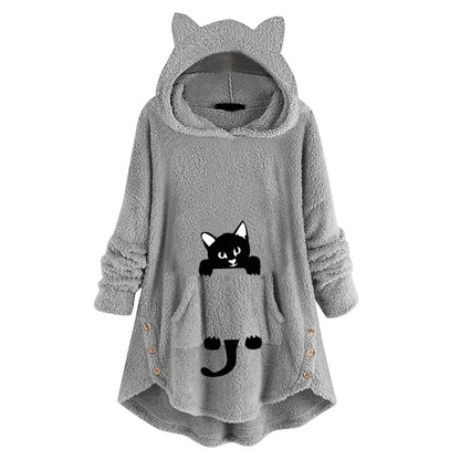 Celestia | Cat Ear Oversized Long Hoodie