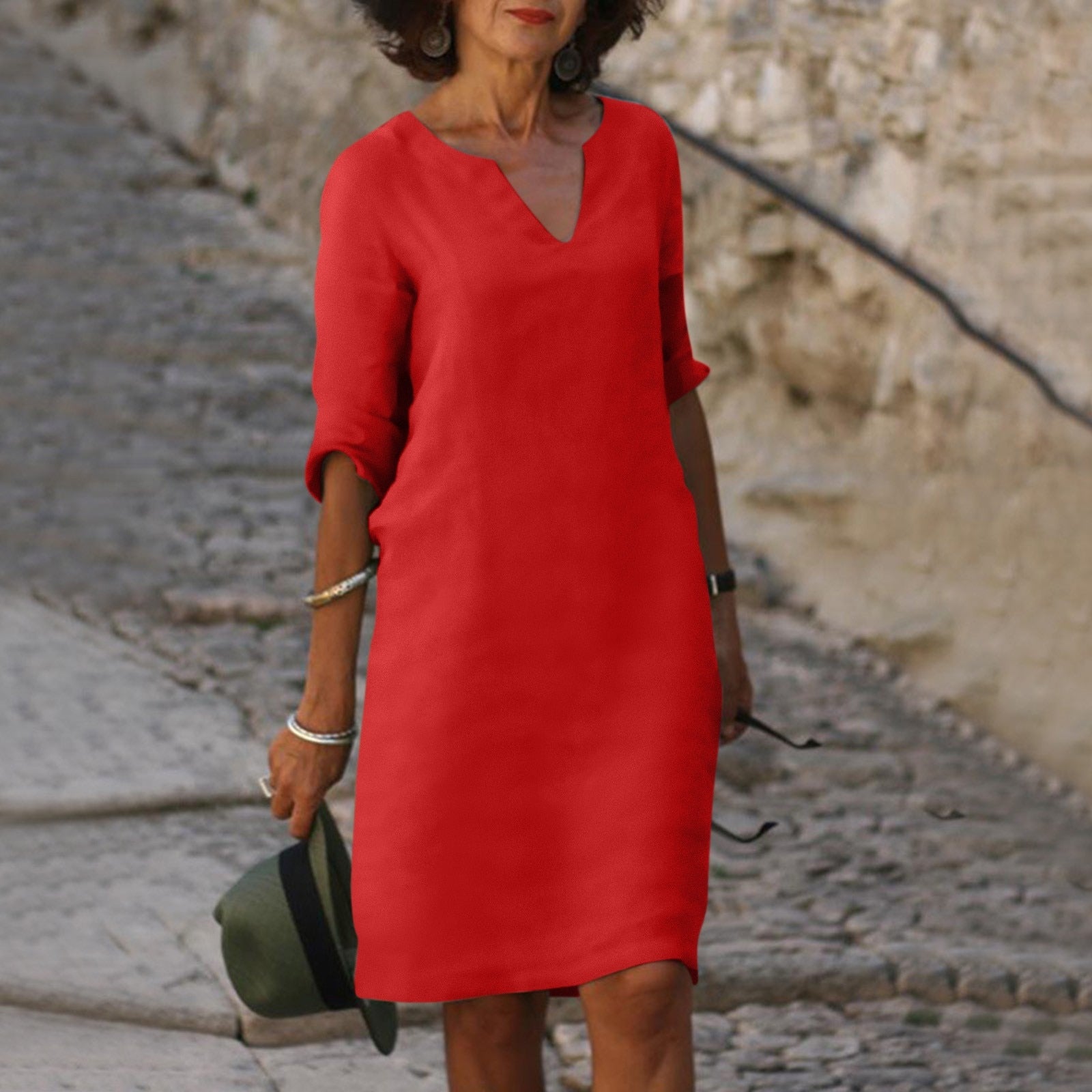 Lina | Mid-Length Summer Dress - Motheero