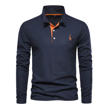 Mason | Fitted Long Sleeve Polo