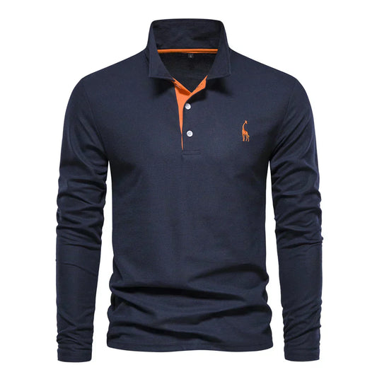 Mason | Fitted Long Sleeve Polo