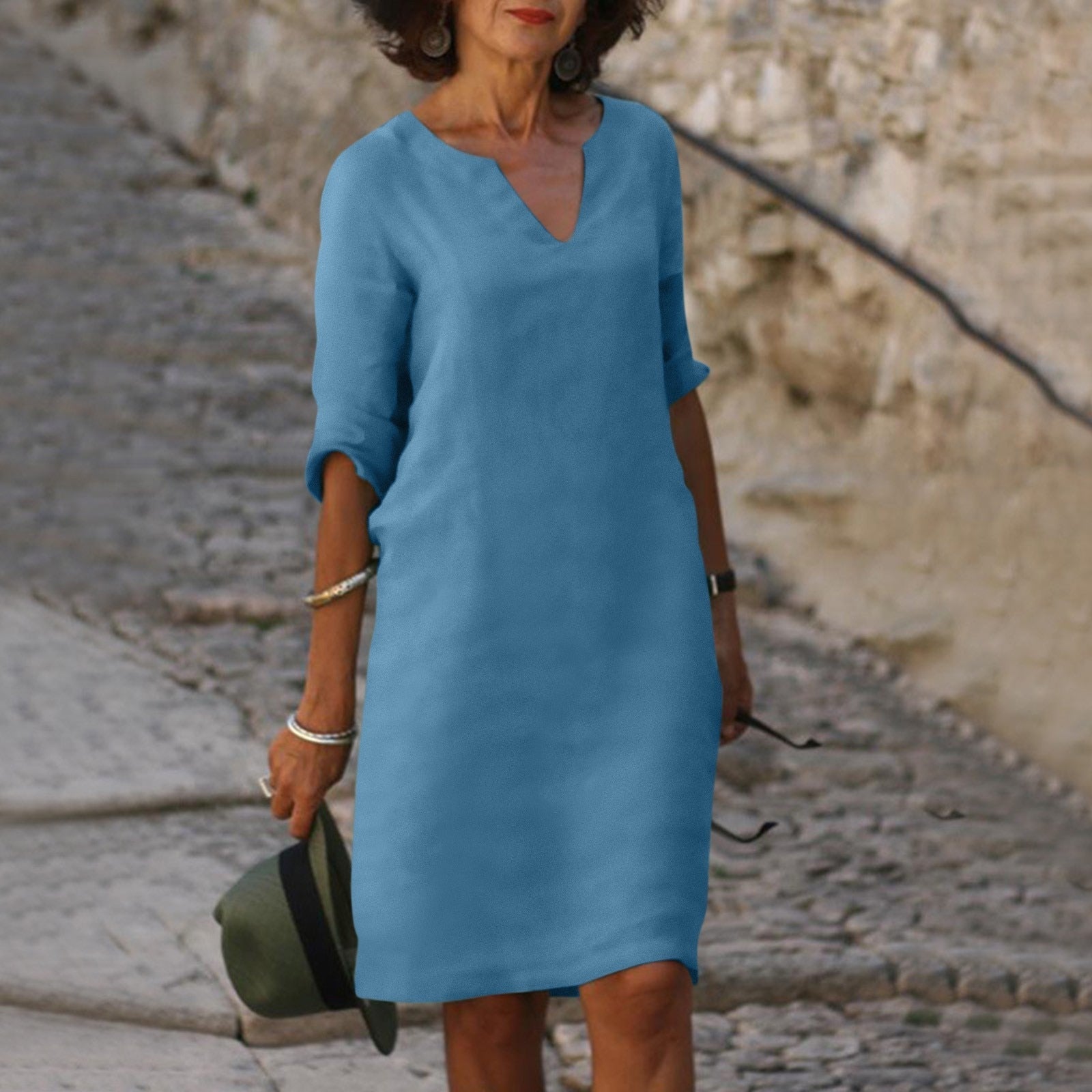 Lina | Mid-Length Summer Dress - Motheero