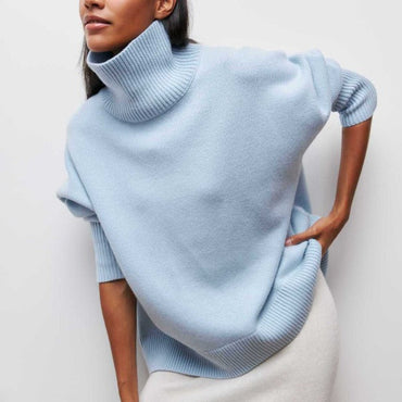 Olandria | High Ribbed Turtleneck Sweater