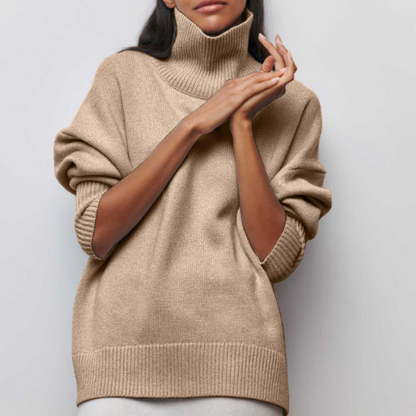 Olandria | High Ribbed Turtleneck Sweater