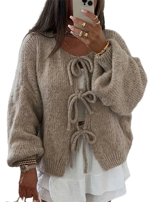 Adela | Women Bow-Detail Cardigan
