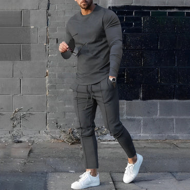 Luca | Elegant Sweatshirt & Jogger Pants Outfit Set