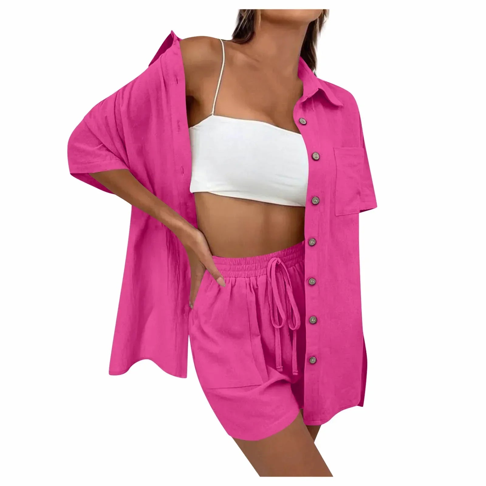 Mara | Loose Top and  Casual Shorts Set - Motheero