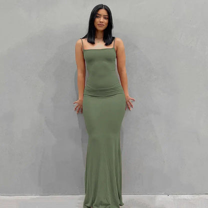 Isla | Slim Maxi Dress - Motheero