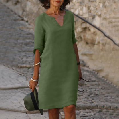 Lina | Mid-Length Summer Dress - Motheero