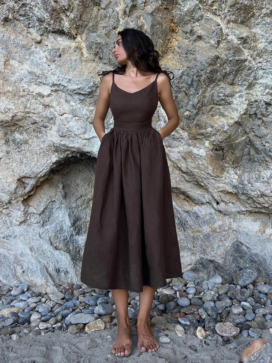 Kristine | Luxurious Strap Dress - Motheero