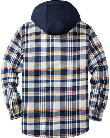 Luca | Warm Plaid Hooded Jacket
