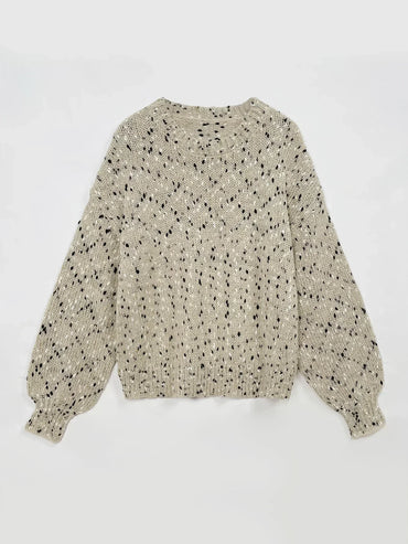 Huda | Breathable Knit Long Sleeve Sweater