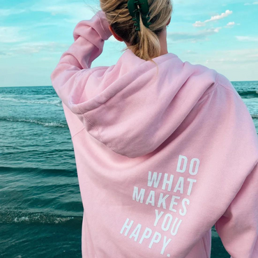 Zaya | Oversized Hoodie – Do What Makes You Happy
